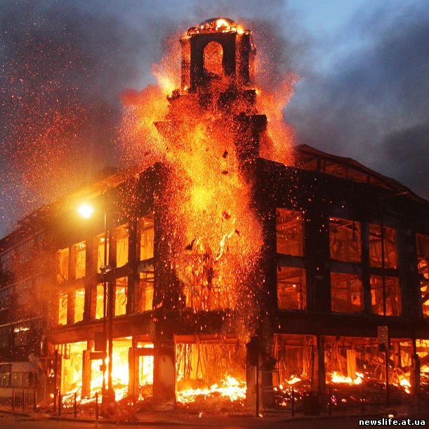 Масштабный пожар на Черниговщине: сгорело 20 зданий